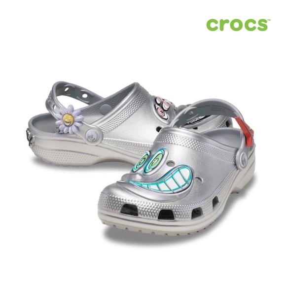 Crocs x  Kenny Scharf Classic Clog 'Silver’ (read description for size!) - Picture 1 of 6